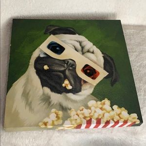 Pug Dog Wall Art Canvas Painting